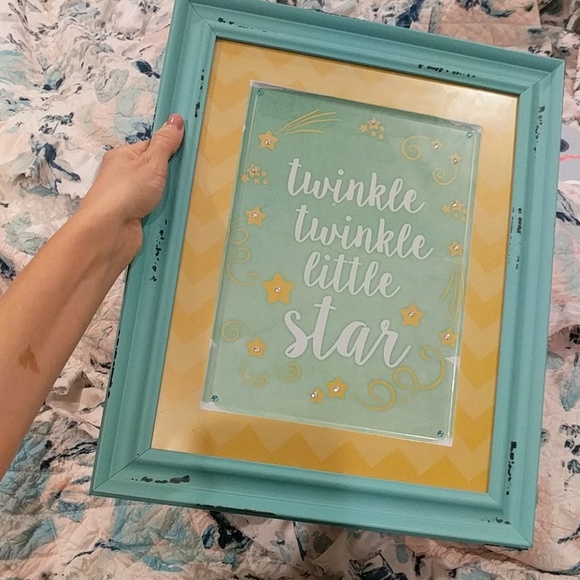 Wall art home decor Twinkle Little Star distressed - Picture 3 of 4